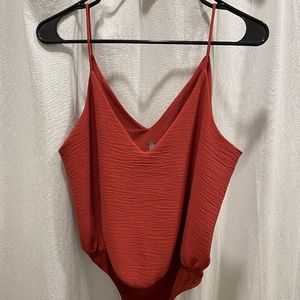 Deep Red Bodysuit
